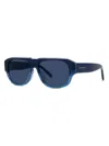 Givenchy Men's Gv Day 55mm Rectangular Sunglasses In Blue