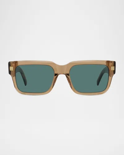 GIVENCHY MEN'S GV DAY ACETATE RECTANGLE SUNGLASSES