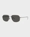 Givenchy Men's Gv One Metal Aviator Sunglasses In Black