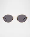 Givenchy Men's Gv Speed Metal Round Sunglasses In Sengldsmk