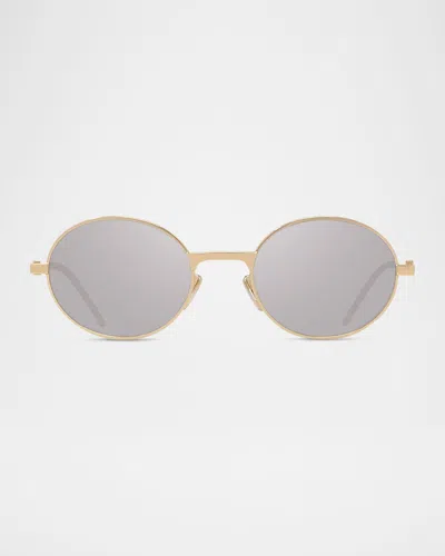 Givenchy Men's Gv Speed Metal Round Sunglasses In Gold