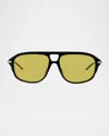 Givenchy Men's Gv40113im Acetate Square Sunglasses