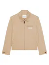Givenchy Harrington Logo-patch Jacket In Gold