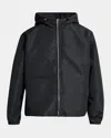 Givenchy Men's Hooded Windbreaker In Black