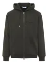Givenchy Hooded Sweatshirt Front Pockets In Green