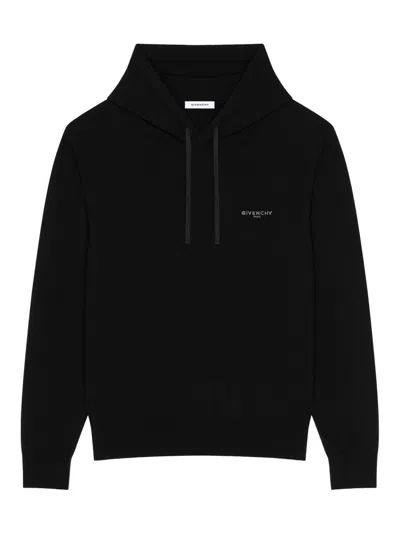 Givenchy Men's Hoodie In Wool And Cashmere In Black