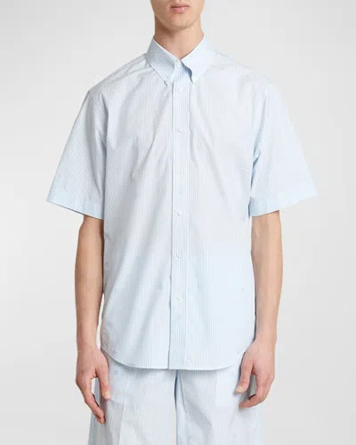 Givenchy Men's Inkjet Sport Shirt In Sky Blue