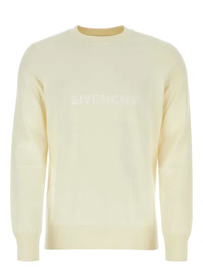 GIVENCHY MEN'S IVORY COTTON SWEATER