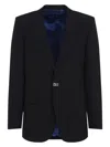 Givenchy Veste Slim En Laine Avec Clip 2g In Black