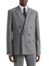 Givenchy Double-breasted Wool Blazer In Brown