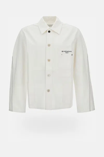 Givenchy Men Jacket With Patch Pockets In White