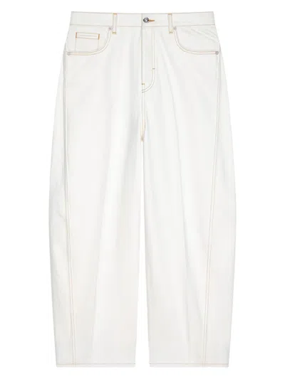 Givenchy Logo Patch Loose-fit Jeans In Neutral