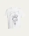 Givenchy White Crewneck T-shirt With Maxi Logo Print On The Front In Cotton Man In White