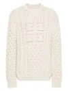 Givenchy 4g Knit Sweater In Beige