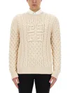 Givenchy 4g Knit Sweater In Cream