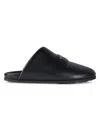 Givenchy Leather Slippers Featuring Flat Sole Design In Black