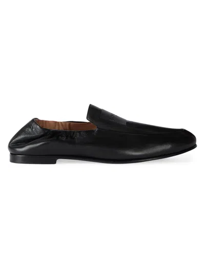 Givenchy Label Loafers In Nappa Leather In Multi