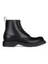 Givenchy Chunky Sole Leather Ankle Boots With Pull Tab In Black