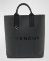 GIVENCHY MEN'S LARGE G-ESSENTIALS COATED CANVAS TOTE BAG