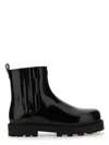Givenchy Streamlined Leather Ankle Boots In Black