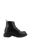 Givenchy Chunky Sole Leather Ankle Boots With Pull Tab In Black
