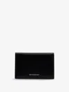 Givenchy Men Leather Business Card Holder In Black