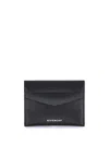 Givenchy Textured Leather Card Holder In Black