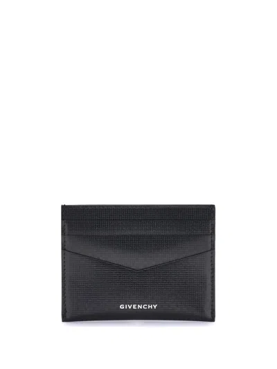 Givenchy Men Leather Card Holder In Black