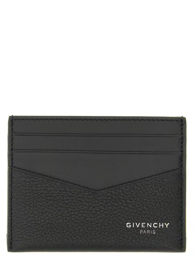 Givenchy Men Leather Cardholder In Black