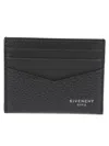Givenchy Textured Black Wallet With Multiple Card Slots In Black