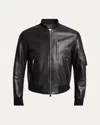 Givenchy Aviator Jacket In Leather In Black