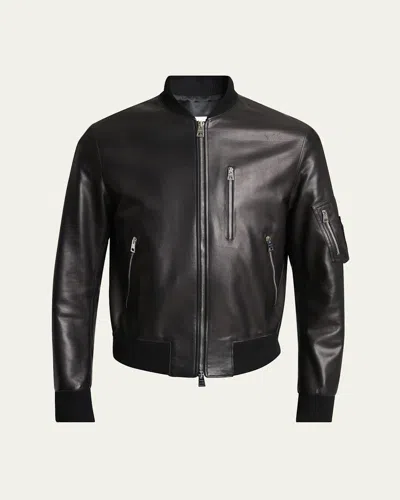 Givenchy Men's Leather Shrunken Jacket