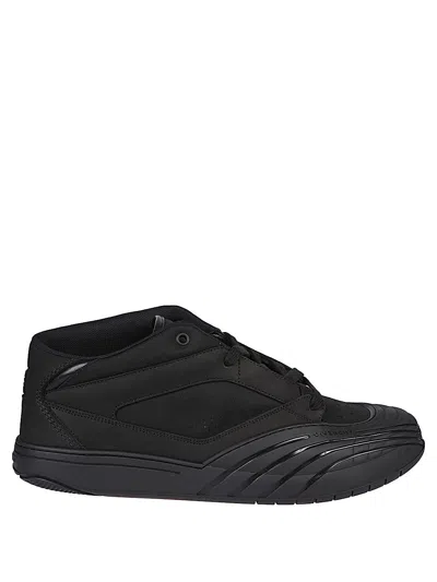 Givenchy Men Leather Sneakers In Black