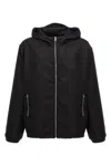 Givenchy Windbreaker Jacket With Logo Jackets In Black