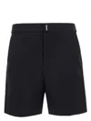 Givenchy Logo Plaque Bermuda Shorts In Black