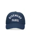 Givenchy Embroidered Cap With Curved Brim And Metal Buckle In Blue