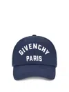 Givenchy Embroidered Cap With Curved Brim And Metal Buckle