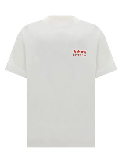 Givenchy Men's Logo Cotton T-shirt In White