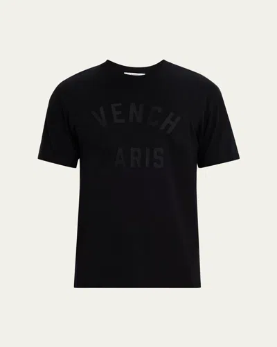 Givenchy Black T-shirt With Maxi Logo On The Front In Cotton Man