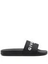 Givenchy Slide Sandals In Black