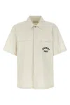 Givenchy Logo Embroidery Shirt Shirt And Blouse Beige In White