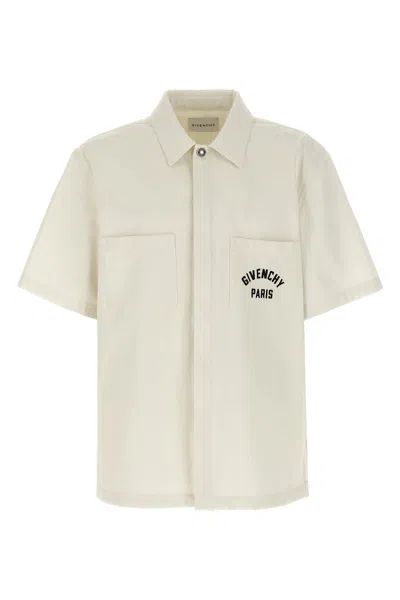 GIVENCHY GIVENCHY MEN LOGO EMBROIDERY SHIRT