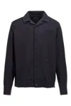 Givenchy Blue Logo Plaque Shirt In Blue