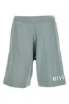Givenchy Logo Print Bermuda Shorts In Blue