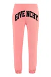 GIVENCHY MEN'S LOGO PRINT SWEATPANTS IN CORAL FOR SS23