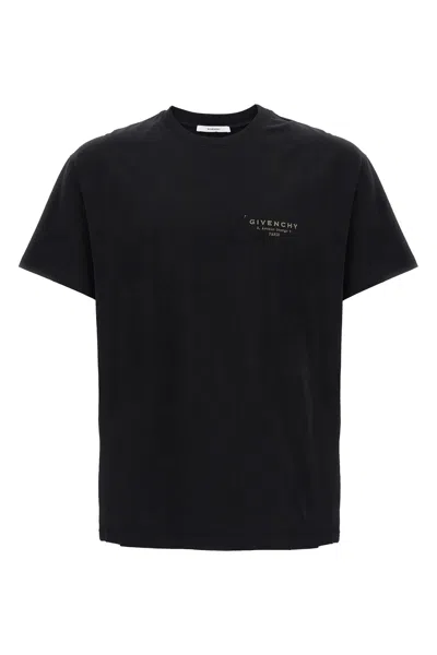 Givenchy Cotton T-shirt With Stamp Print Clothing In Black