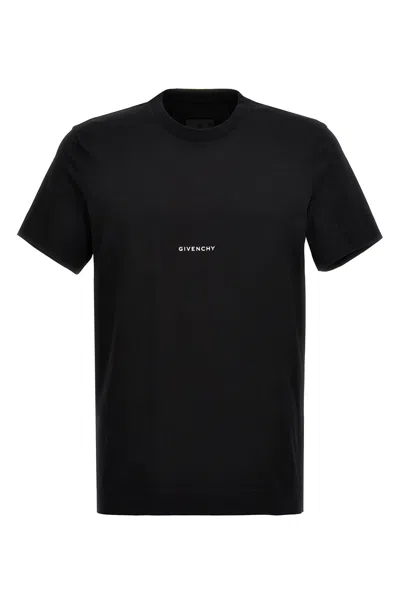 Givenchy Men Logo Print T-shirt In Black