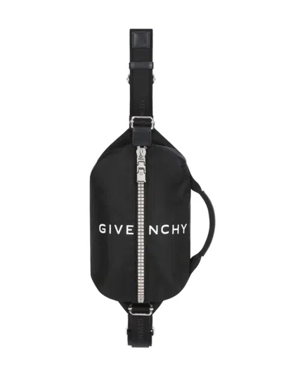 Givenchy Men's Logo Zip Bumbag In Black