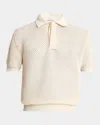 Givenchy Polo In Crochet In Neutral