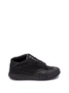 Givenchy Black Fabric And Leather Skate Sneakers In Black